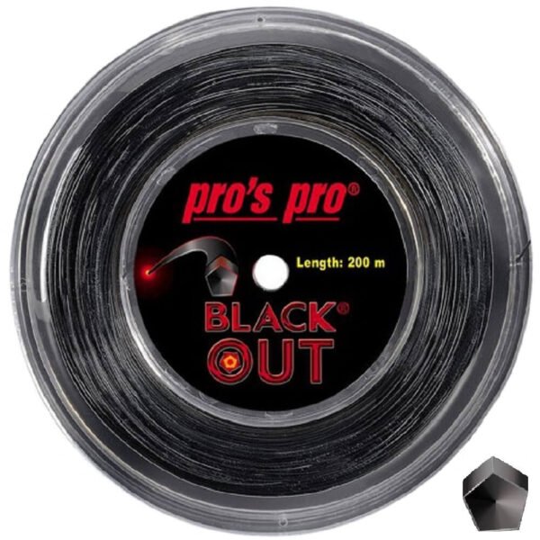 Струны для теннисной ракетки Pro's Pro Black Out - катушка