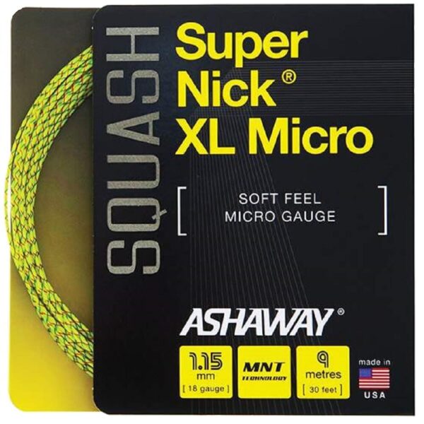 Струны для сквоша Ashaway SuperNick XL Micro 1.15