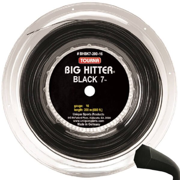Струны для теннисной ракетки Tourna Big Hitter Black 7- катушка
