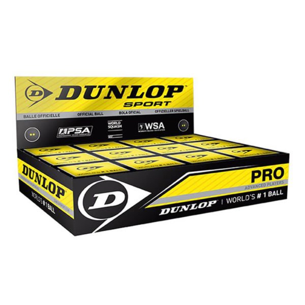 Мячи для сквоша Dunlop Pro (12)