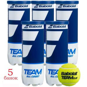 Мячи для тенниса Babolat Team All Court - 5 банок