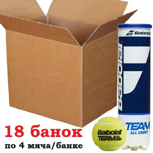 Мячи для тенниса Babolat Team All Court - ящик (4 мяча)