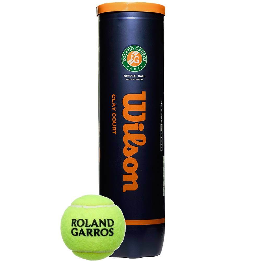 Мячи для тенниса Wilson Roland Garros Clay Court_банка_с мячом Мячи для тенниса Wilson Roland Garros Clay Court - 4 мяча